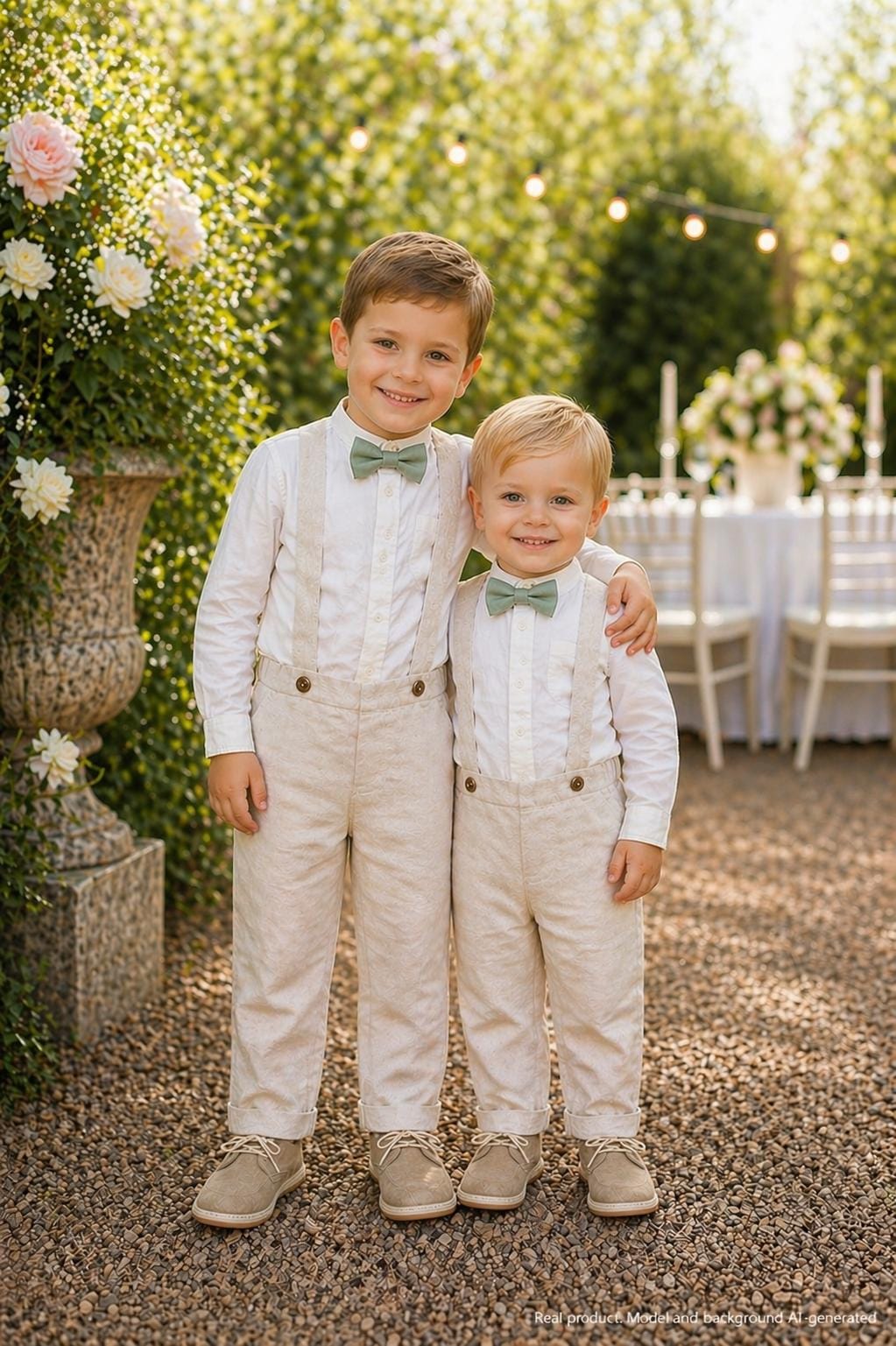 Garçons Gris Costumes 5 Pièce Mariage Page Garçon Fête Bal 2-15 Ans