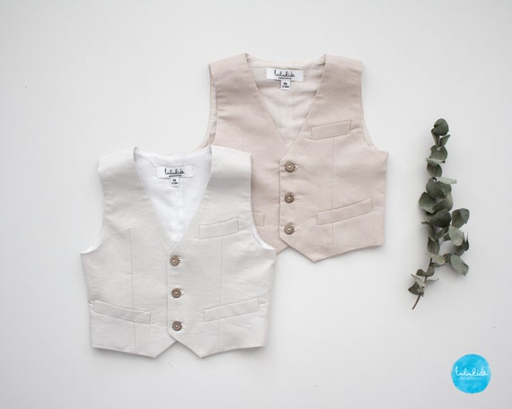 Gilet Bambino Elegante Agoky - Panciotto Backless Per Comunione E Matrimoni | Tinta Unita