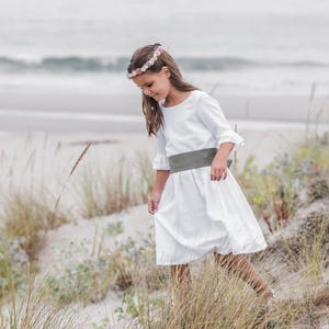 knee length dresses for ladies Valentina Linen Dress – Sunday St Tropez