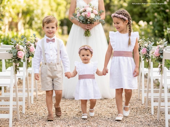 linen communion dress Celestial Lace First Communion Dress