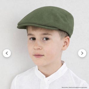 Gorro de lino para bebé, gorro para niño, gorro para hombre, gorro de bautizo, gorra para niño - traje de portador de anillos, traje de boda, traje de bautizo, accesorios de bautizo