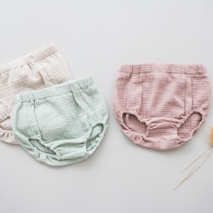 Baby Girl Muslin Diaper Organic Cotton