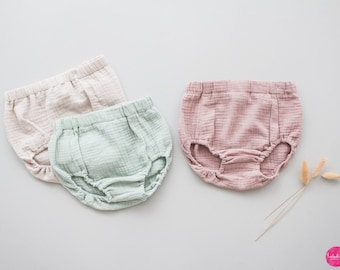 Baby Girl Muslin Diaper Organic Cotton