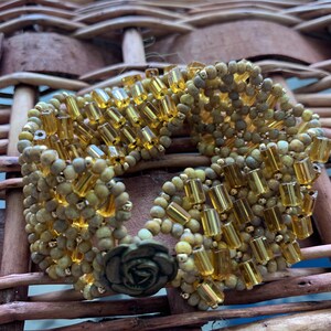 Gold Bracelet in Light Beige - Ideal for Parties, Dates, or Casual Shopping Days