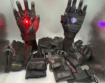 SKL Light Up LED Skeleton Hand Gloves Pair of 1 Green Color LED Glove for Clubs SKL Light Up LED Skeleton Hand Gloves Pair of 1 Green Color LED Glove for Clubs