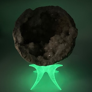 Large Crystal display stands for glow-in-dark 3PC