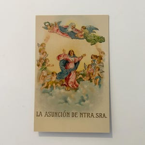 Impressão Vintage La Asunción de Nuestra Señora - Arte Religiosa