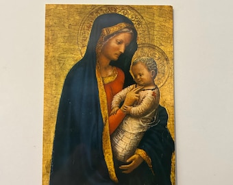 Virgin of Cardinal Casini Vintage Postcard - Religious Art Print