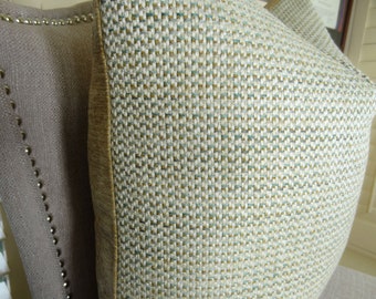 Green Decorative Throw Pillow Cover - Designer Green Accent Pillow - Light Green Tan Textured Pillow - Green Pillow- PillowsAndAccents 11340