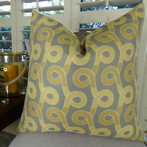 Gold Pillow - Designer Gold Gray Swirl Pillow Cover - Muted Gold Cushion Cover - Gold Decrorative Throw Pillow - PillowsAndAccents - 11262