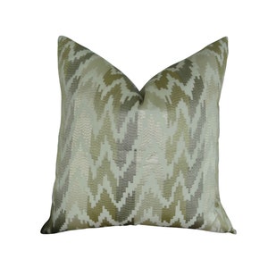 Beige Designer Pillow - Beige Ivory Light Gray Throw Pillow Cover - Embroidered Taupe Ivory Silver cushion cover - Graphic Pillow - 11406