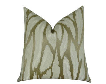 Taupe Ivory Throw Pillow Cover - Taupe Beige Ivory Glacier Toss Pillow - Taupe Modern Pillow - Modern Taupe Ivory Graphic Throw Pillow-11392
