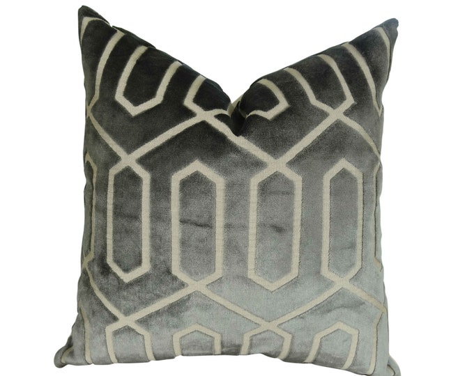 Gray Throw Pillow Gray Decorative Pillow Gray Accent Etsy