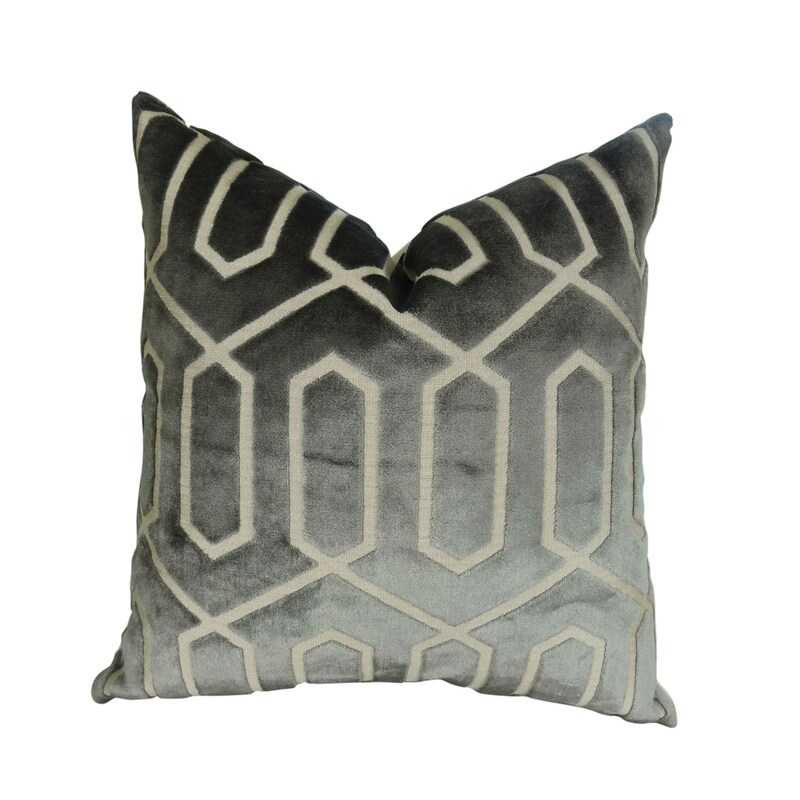 Grey Accent Pillows - Etsy