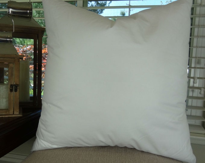 20x20 Pillow Insert Made in USA Hypoallergenic Down Etsy