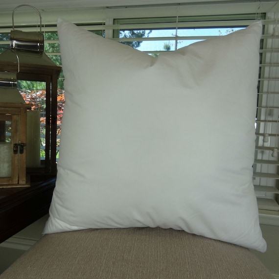 22x22 Feather Pillow Insert - Made in USA 95/5 Feather Down Blend Pillow Insert - 22" x 22" pillow insert for a 20" x 20" pillow cover