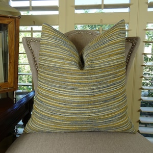 Modern Decorative Outdoor Throw Pillows Blue Stripes – Balanced Design