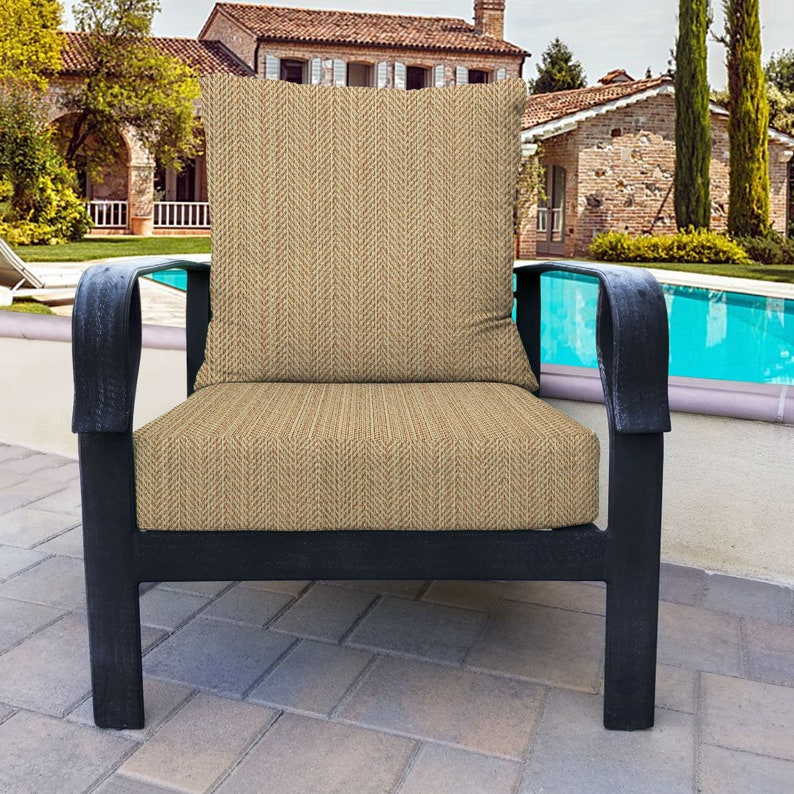 Outdoor Cushion Taupe Moss Green Indoor/Ourdoor Pillow Taupe | Etsy