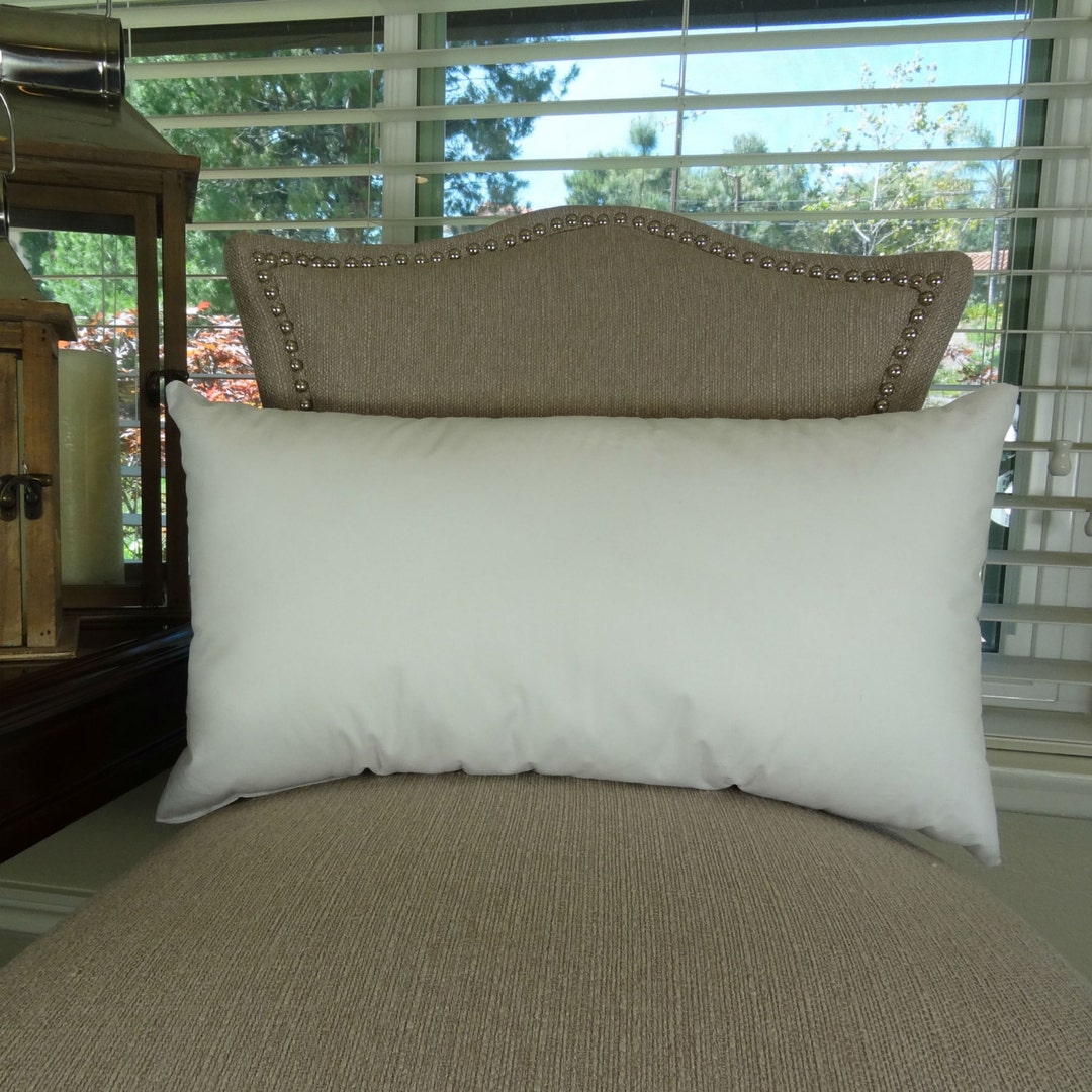 Polyfill Pillow Insert LUMBAR Sizes Made in USA Hypoallergenic Down