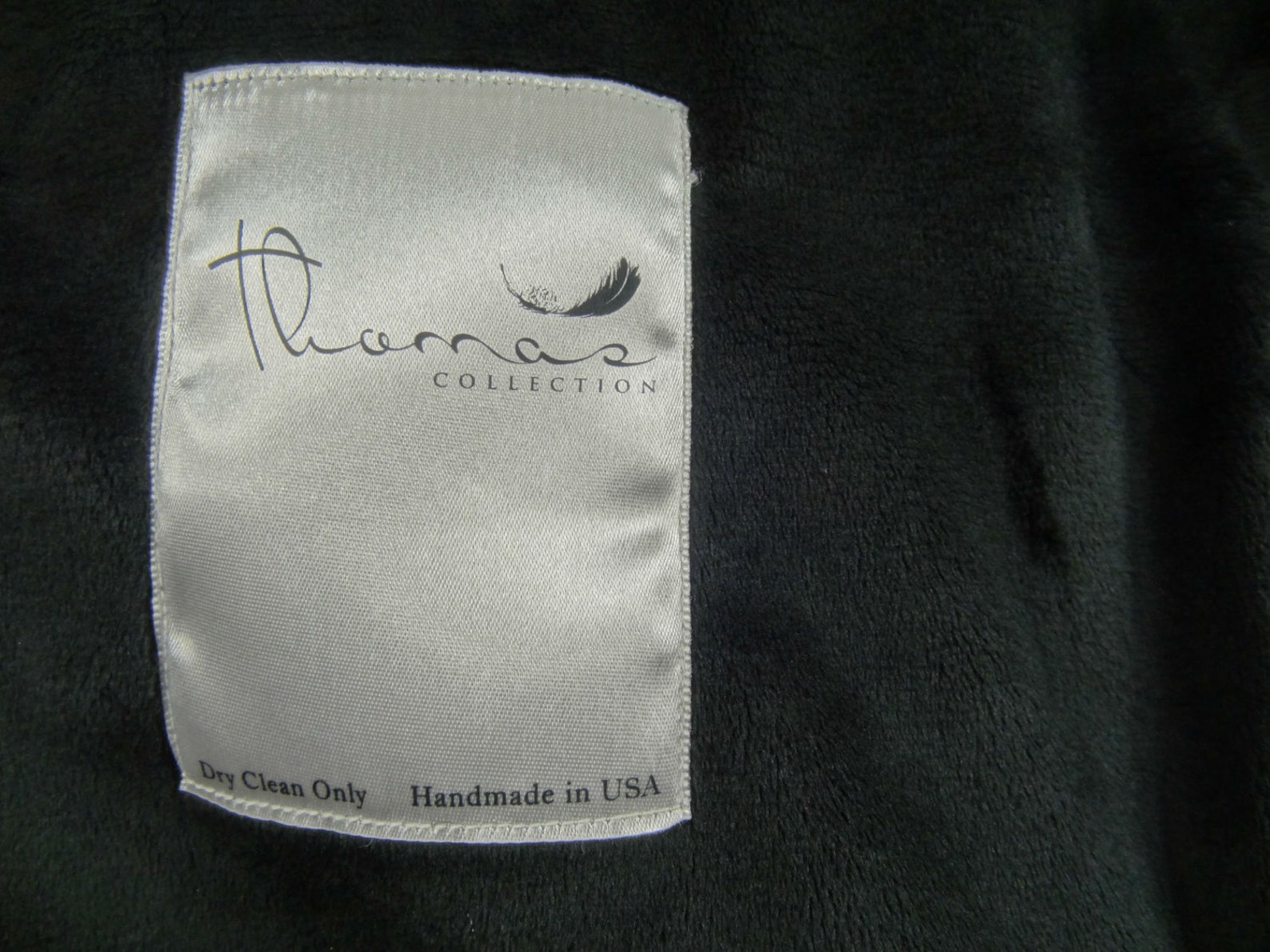 Black Fur Throw Black Mink Faux Fur Blanket Tissavel Black Etsy