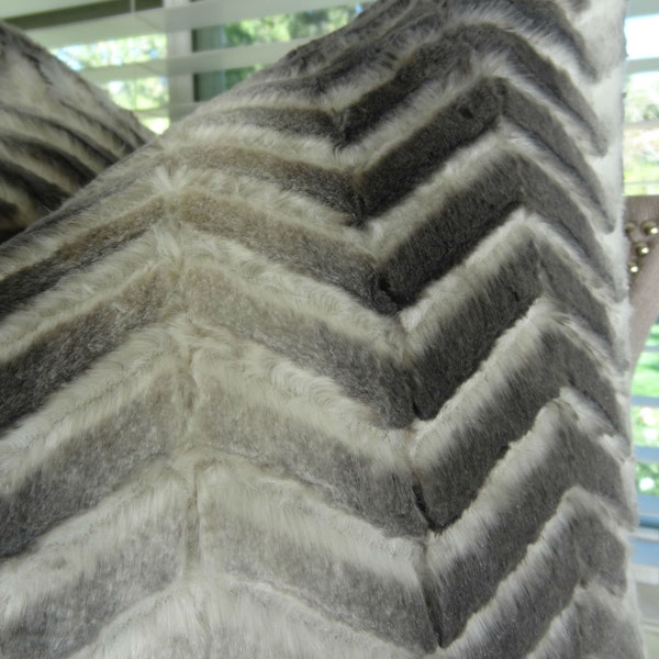 Gray Zig Zag Pillow Etsy