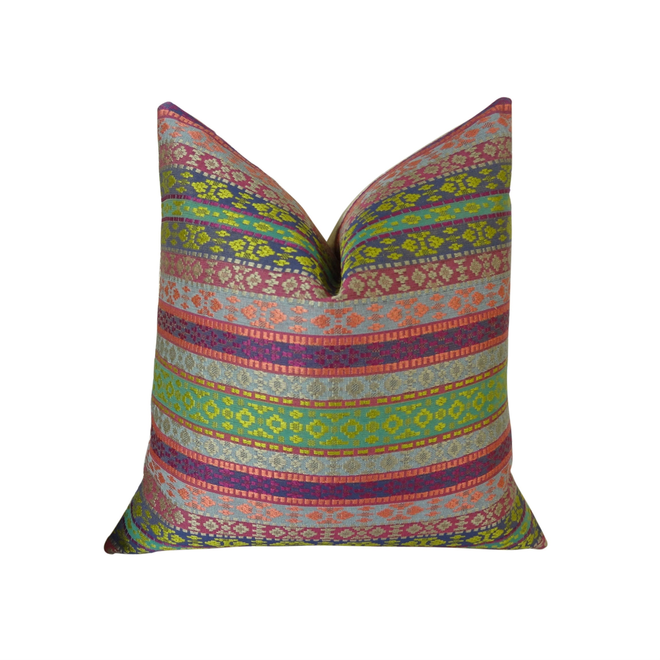 Fuschia Pillow Cover Fuchsia Stripe Luxury Stripe Throw Etsy