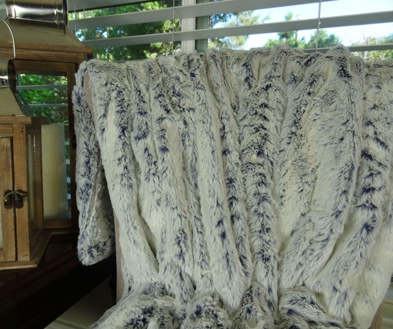 Frost White Throw Blanket Super Soft Light Weight Minky Etsy