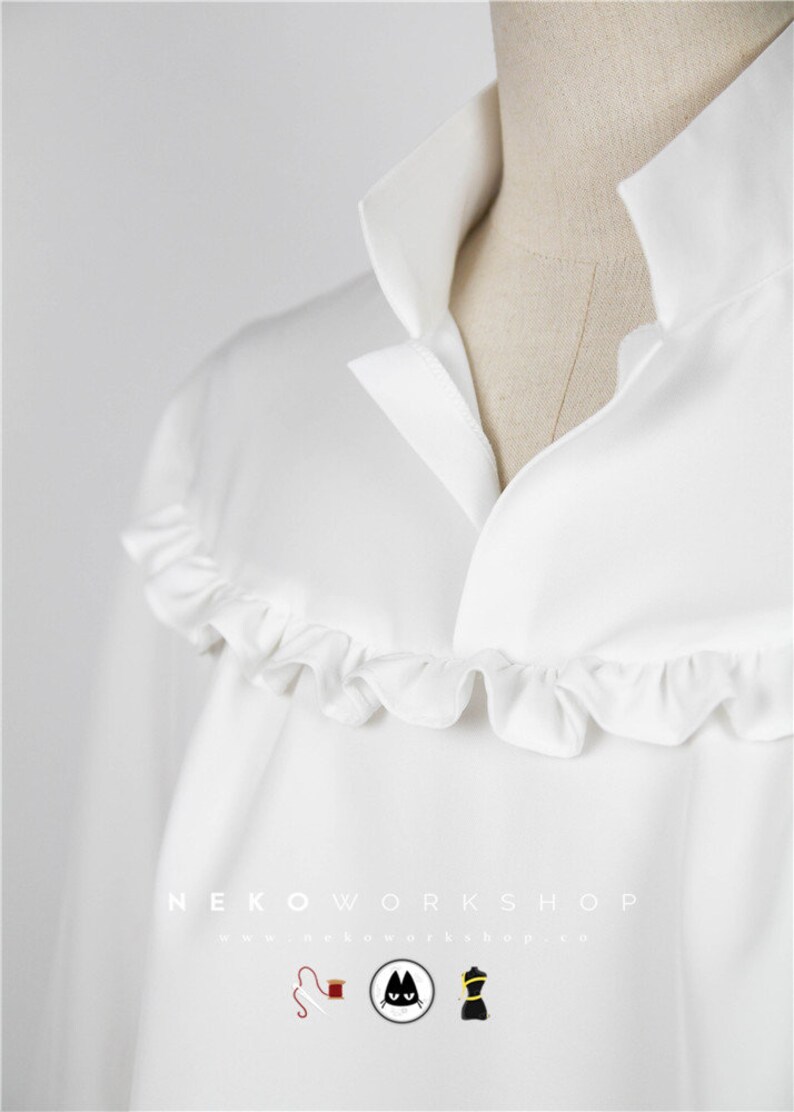 White Medieval Shirt image 5