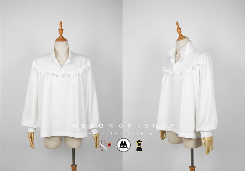 White Medieval Shirt image 1