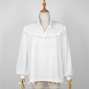 White Medieval Shirt image 2