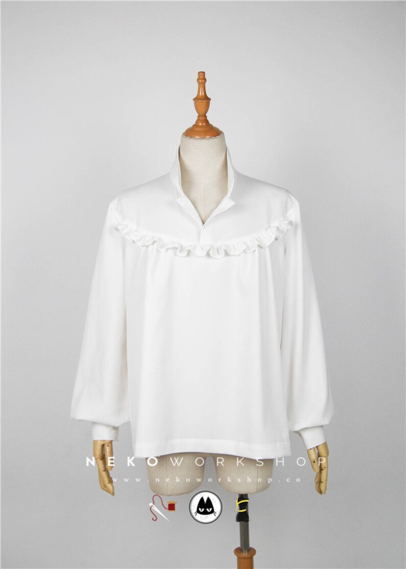 White Medieval Shirt image 2
