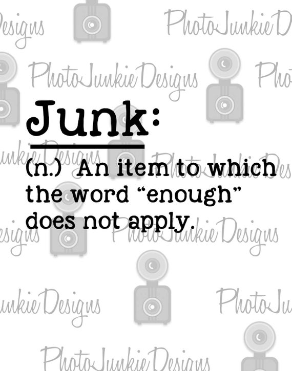Cutting File Junk Definition SVG PNG Cutting File Digital File from