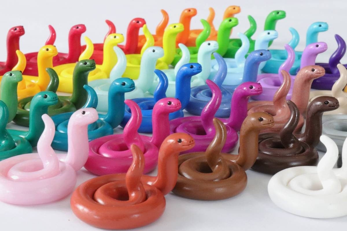 Froodle Figurines Tiny Fruit Snake Polymer Clay Animals - Etsy Froodle Figurines Tiny Fruit Snake Polymer Clay Animals - Etsy
