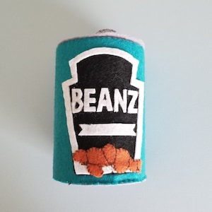 Felt Can food pattern download, digital downloadable food pattern, Canned beans felt pattern, felt diy pattern, felt food making