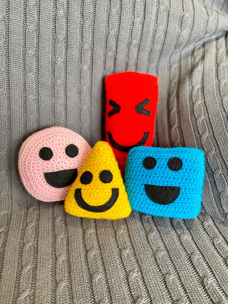 CBeebies Mister Maker Sensory Soft Squishy Crocheted Shapes Etsy