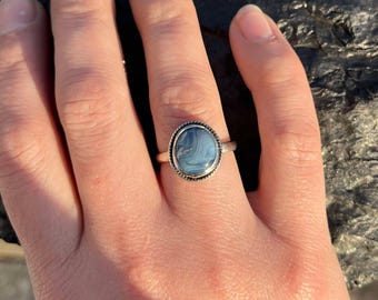 Handmade Sterling Silver Leland Blue Ring