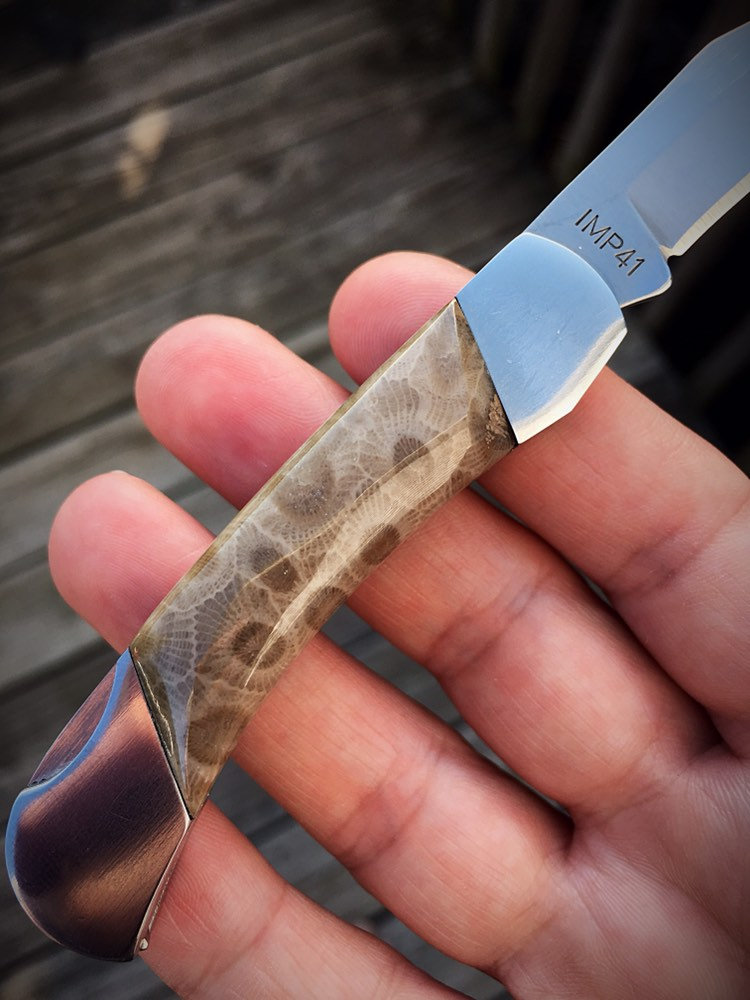 Petoskey Stone Knife Handles