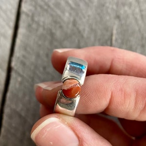 Vintage Sterling Silver Lake Superior Agate Ring