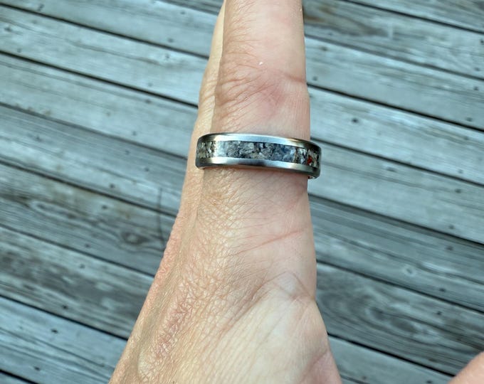 Featured listing image: PRE ORDER - Titanium Fluorescent Sodalite Ring