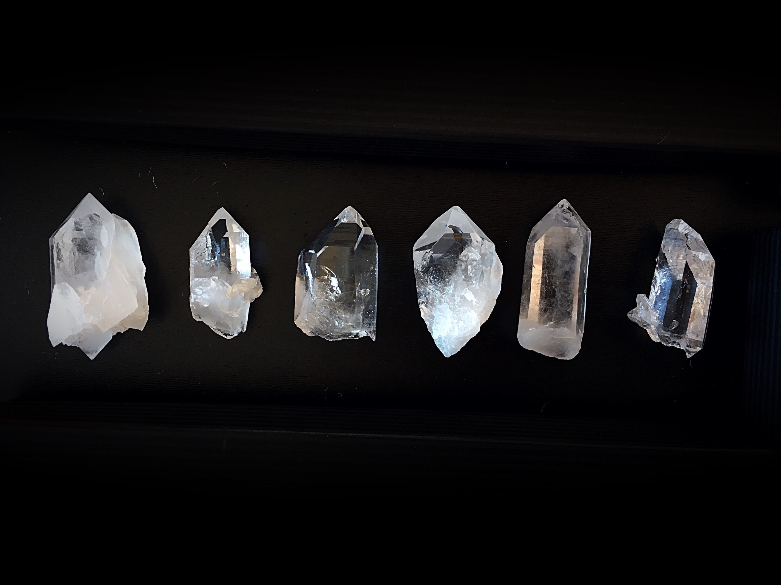 Arkansas Quartz Crystal Lot D 6 pieces!!