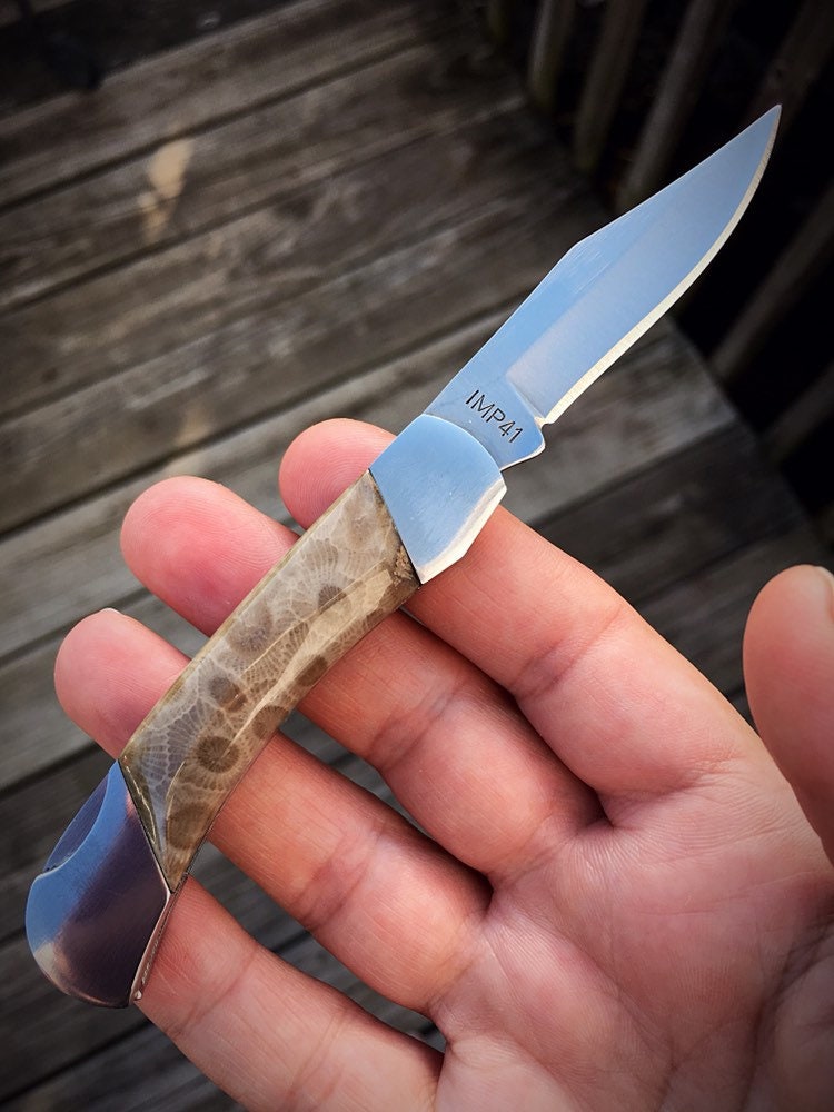 Petoskey Stone Knife Handles