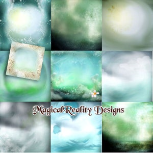 Digital Scrapbook Summer Kit- Summer Backgrounds -Digital Scrapbook -Sea Memories - Ocean Backgrounds - Textured Backgrounds - Travel - JPG