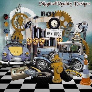 Digital Scrapbook - Boys&#39; Life {Embellishments Part 1}  PNG - Clip Art - Boys And Their Toys - Boys Will Be Boys - Boys Rule - Boy Themed