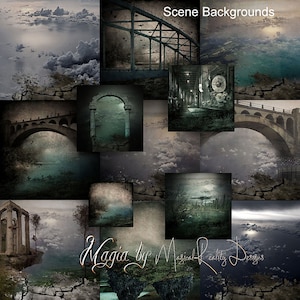 MAGIA Scene Backgrounds For Personal Use and Artistic Use - Digital Backgrounds - Fantasy Backgrounds - Landscape Papers