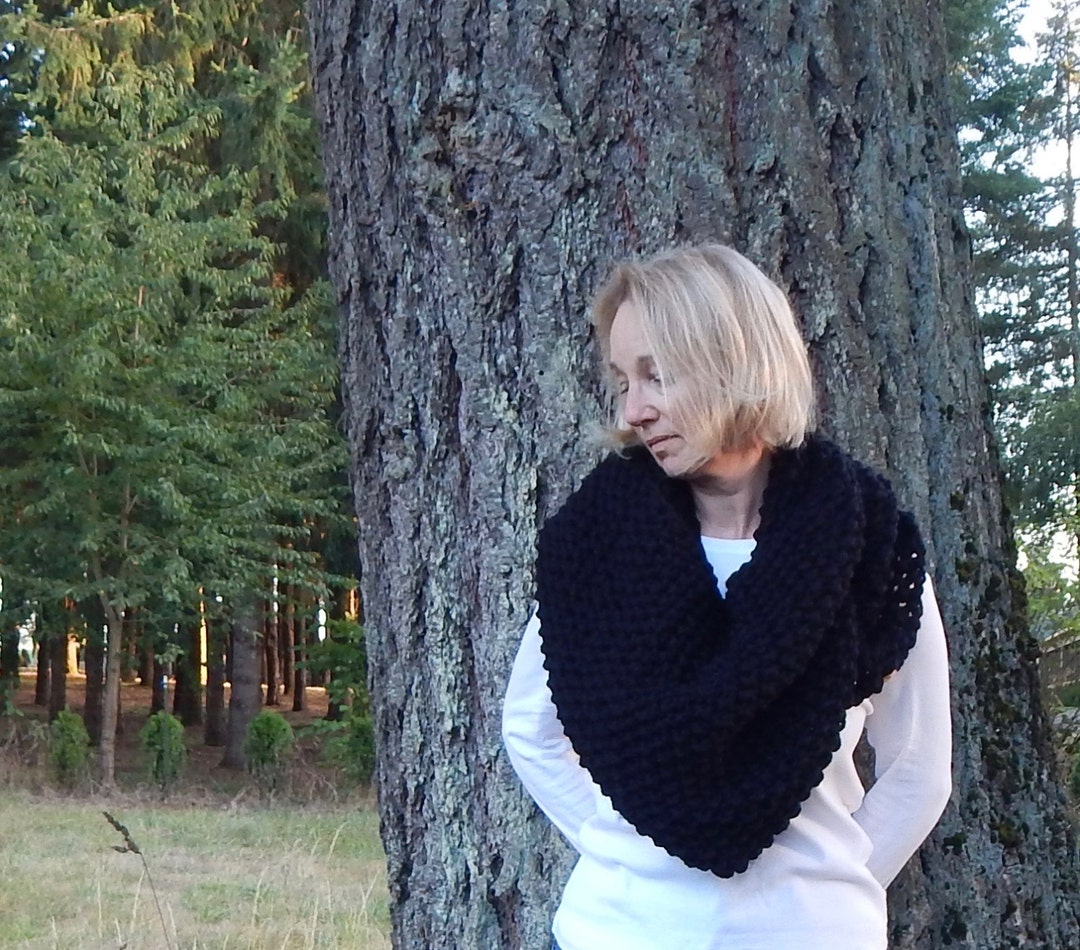 nobleknits triangle shawl