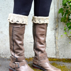 Poignets de bottes, surmatelas de bottes, chauffe-jambes, chauffe-bottes / LES WILLAMETTES / flocons d’avoine