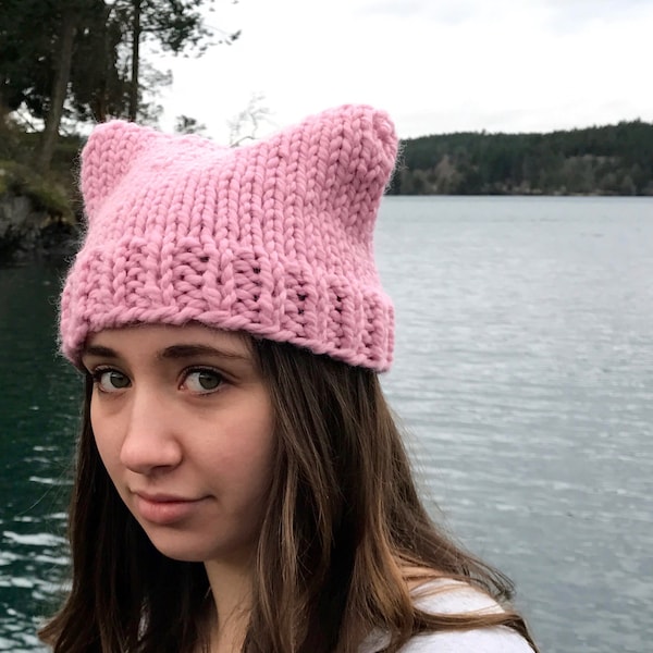 Pink Cat Hat, Pink Hat, Pink Pussy Hat