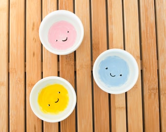 Smiley Face Dish | Hand Painted Small Bowl
