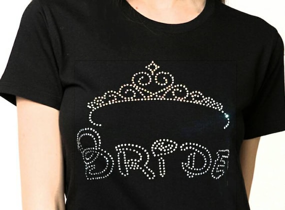 Mother of the Groom Bling Bride Rhinestone Iron on T-Shirt Pick Size S-3XL