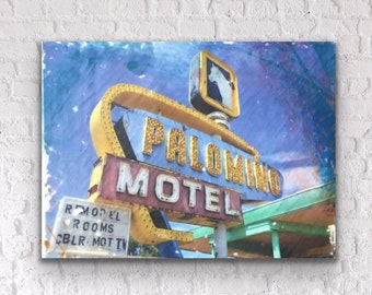 Route 66 Photography | Neon sign | Motel Art Print | Mid Century Modern Art | Motel sign | Wall Art